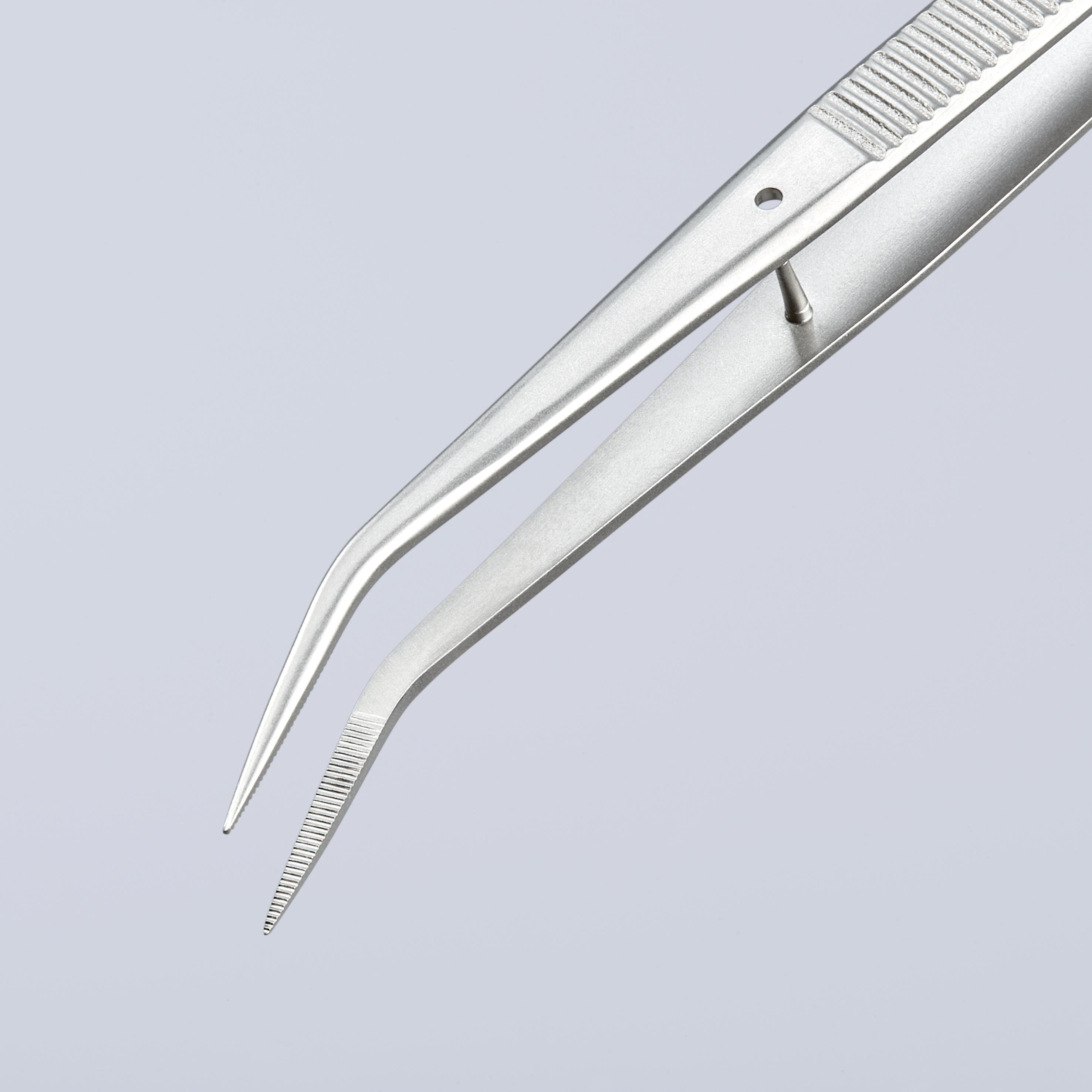 Knipex 155 mm, Stainless Steel, Serrated, Tweezer