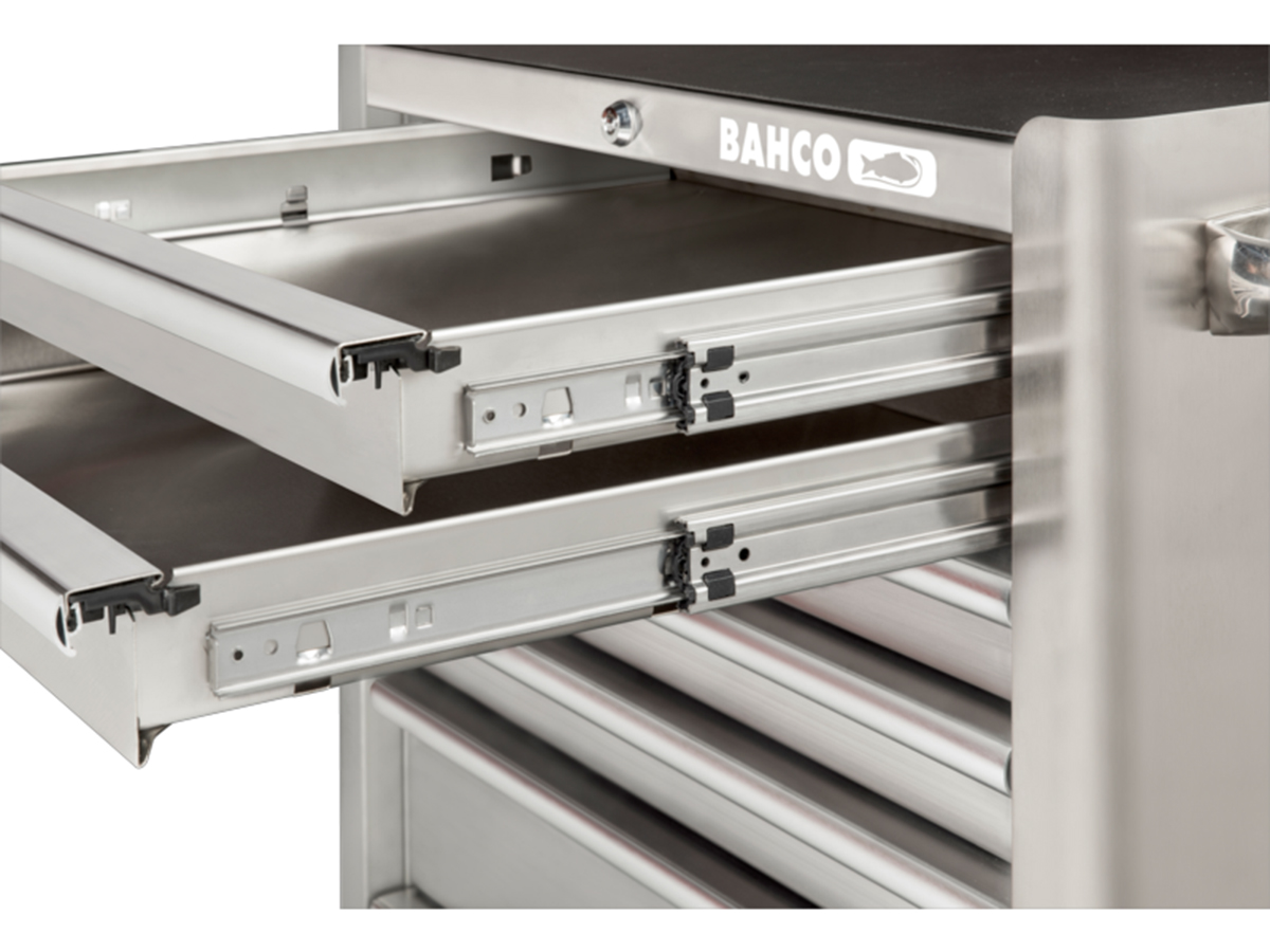 Bahco 7 Drawer Stainless Steel Wheeled Tool Chest
