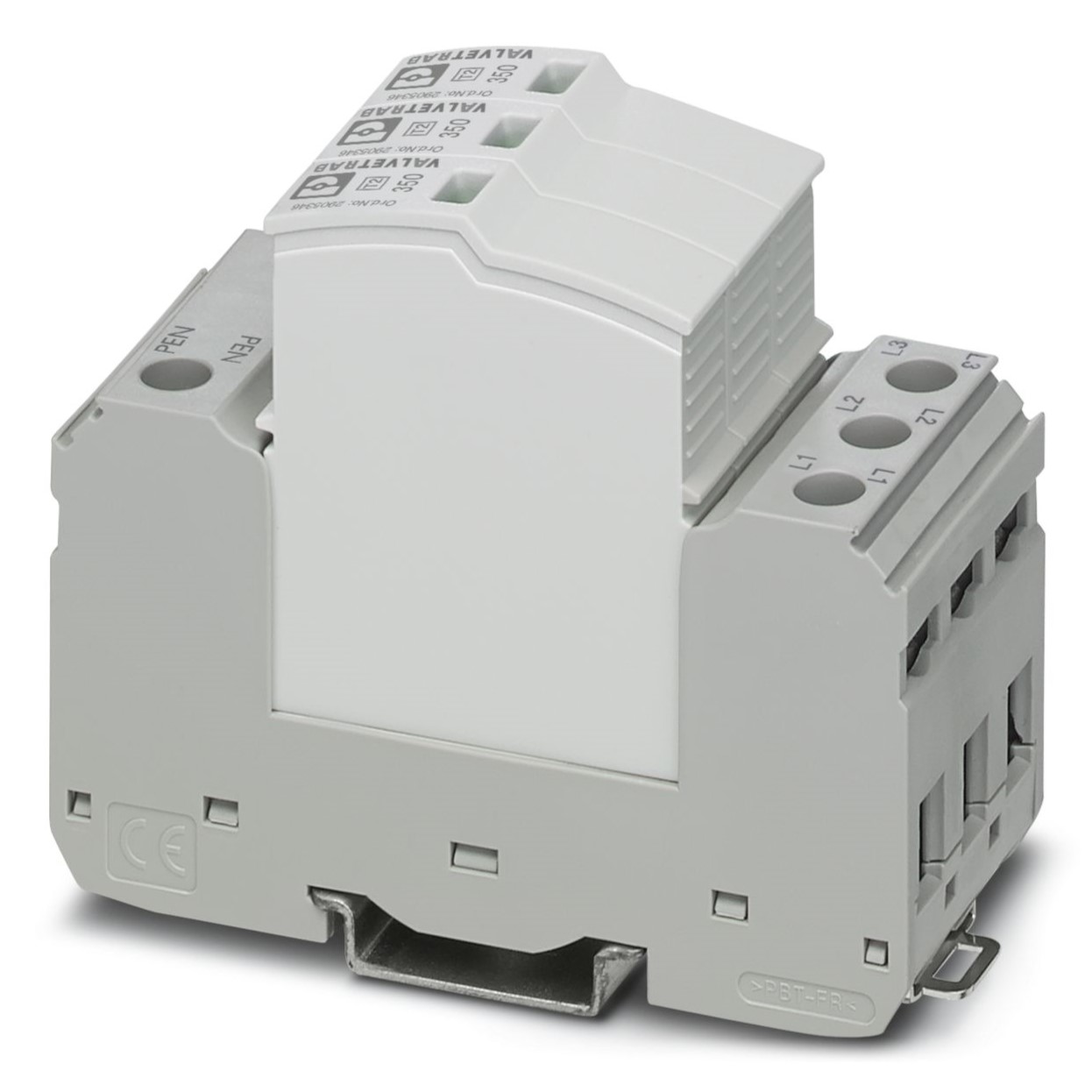 Phoenix Contact 3 Phase Surge Protector, 2kV, DIN Rail Mount