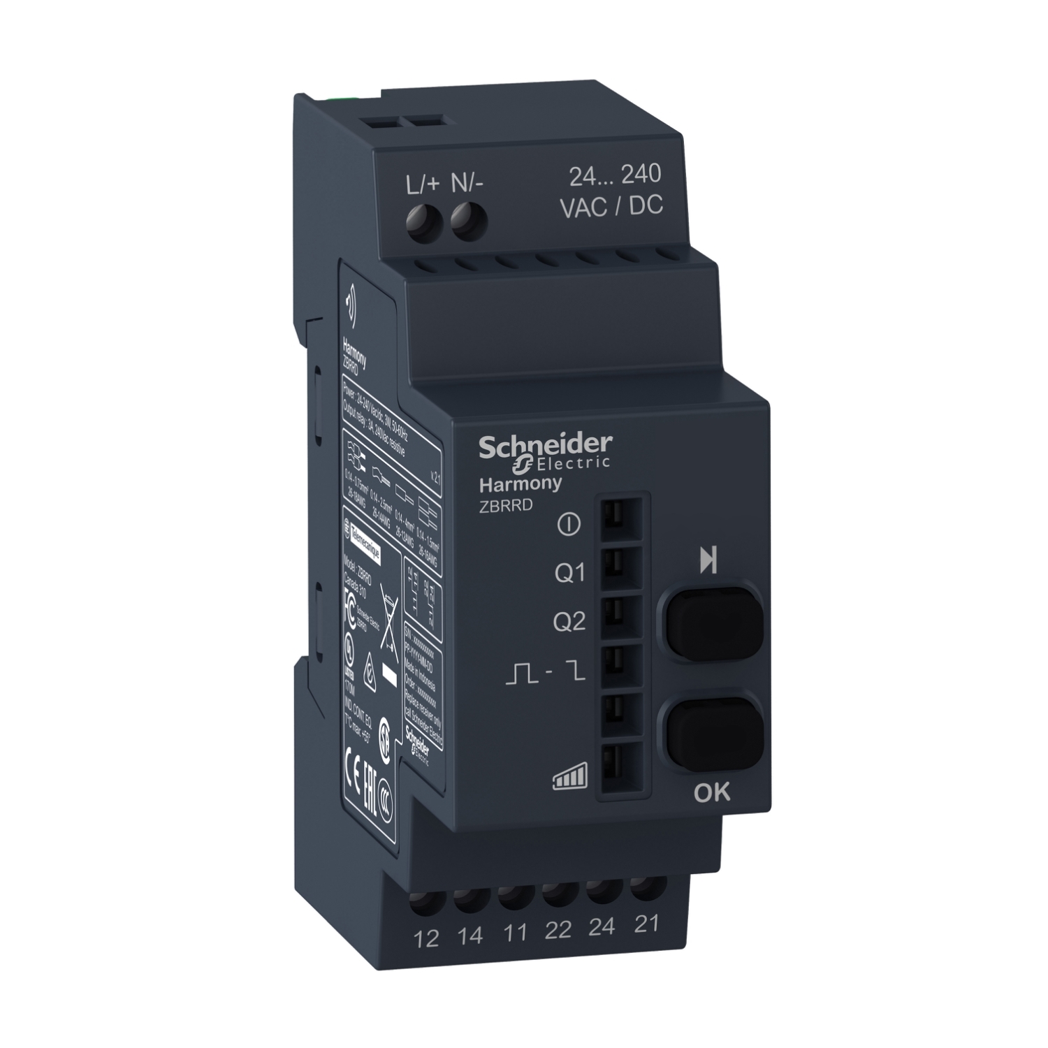 Schneider Electric Harmony Series Solid State Interface Relay, 250 V ac/dc Control, 5 mA Load, DIN Rail Mount