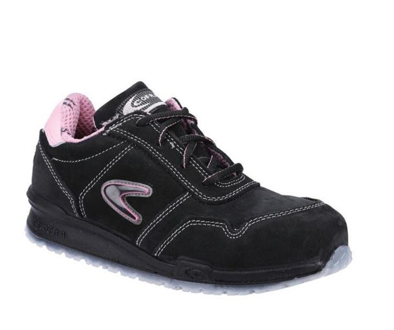 Cofra ALICE S3S CI FO SR Women's Black Toe Capped Safety Trainers, UK 7, EU 41
