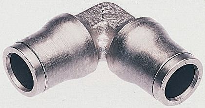 Legris LF3600 Series Elbow Tube-toTube Adaptor, Push In 6 mm to Push In 6 mm, Tube-to-Tube Connection Style