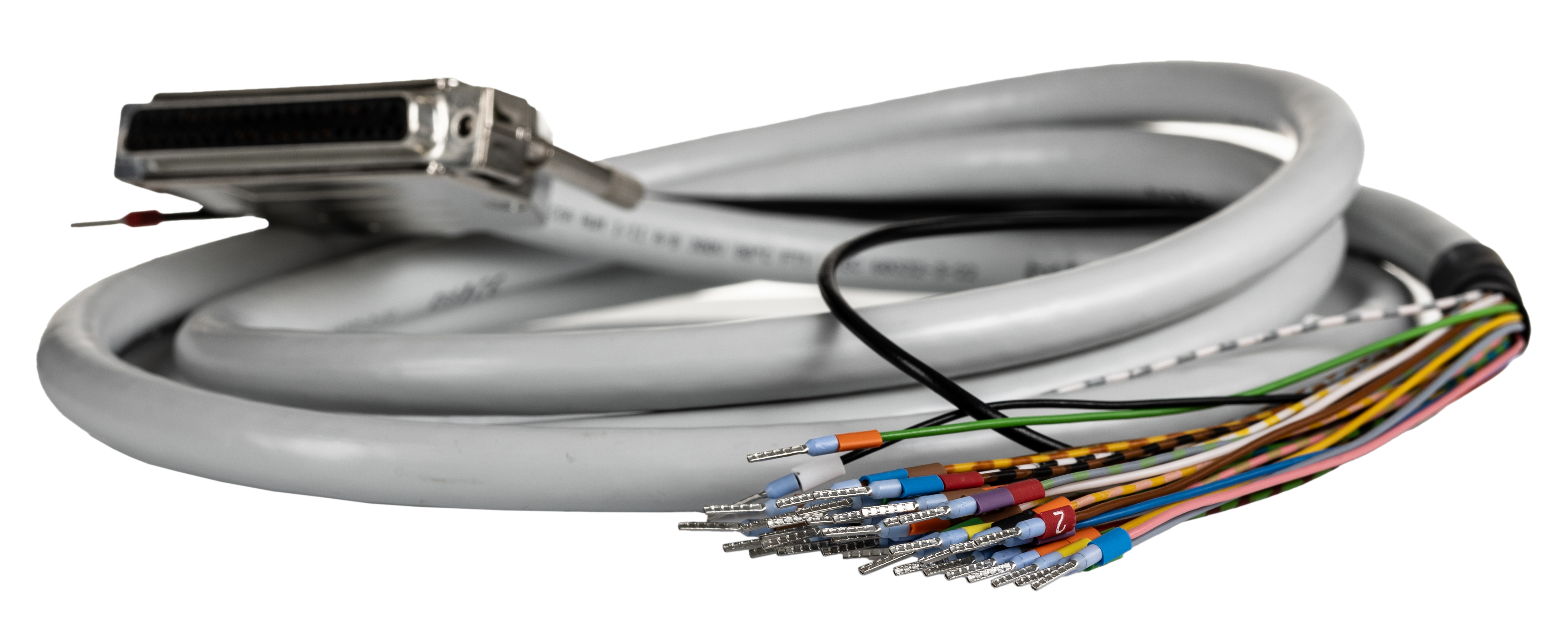 Phoenix Contact Female 37 Pin D-sub Unterminated Serial Cable, 2m PVC, 25/S, CABLE-D-37SUB/F/OE/0 Series