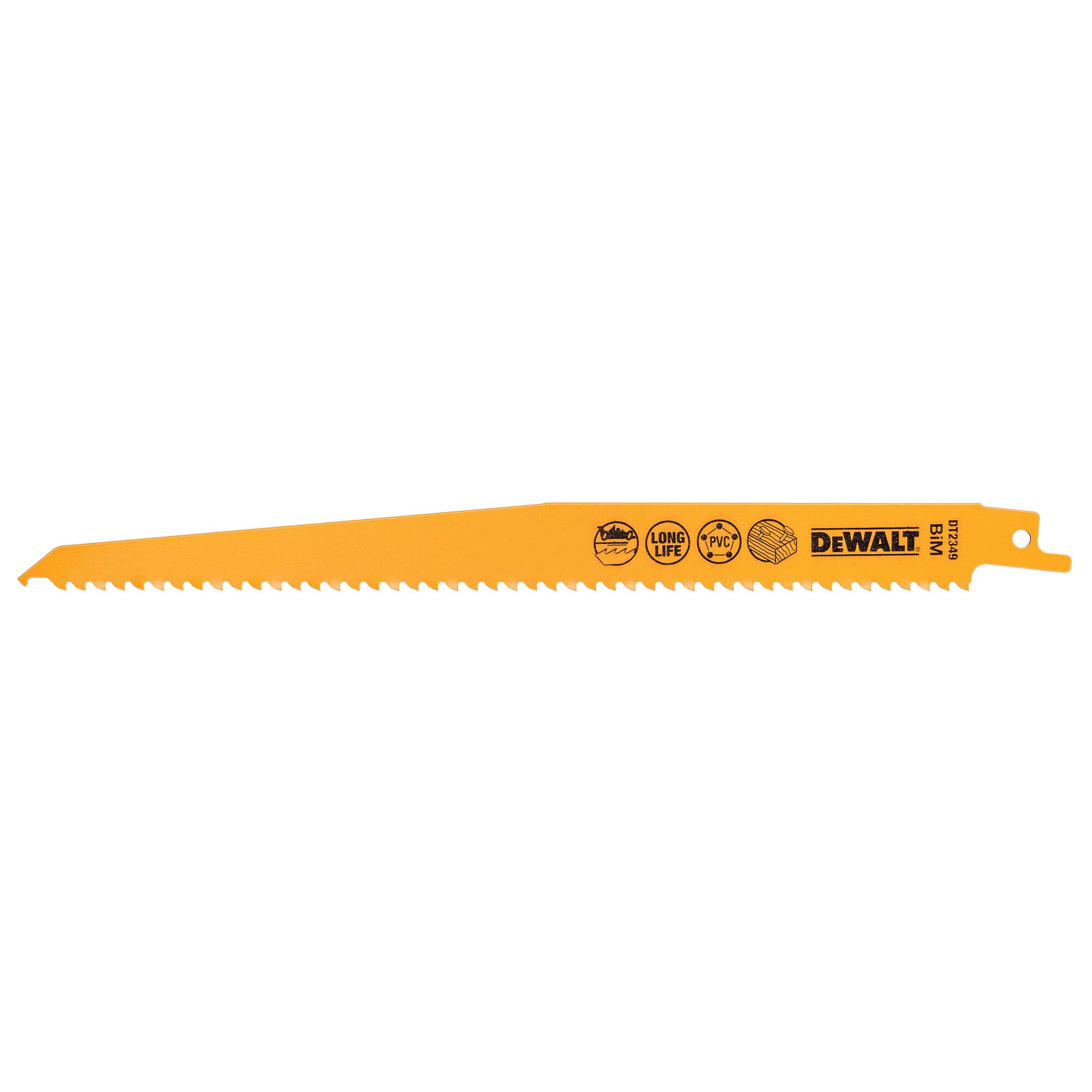 DeWALT, 6 Teeth Per Inch Wood 228mm Cutting Length Reciprocating Saw Blade, Pack of 5
