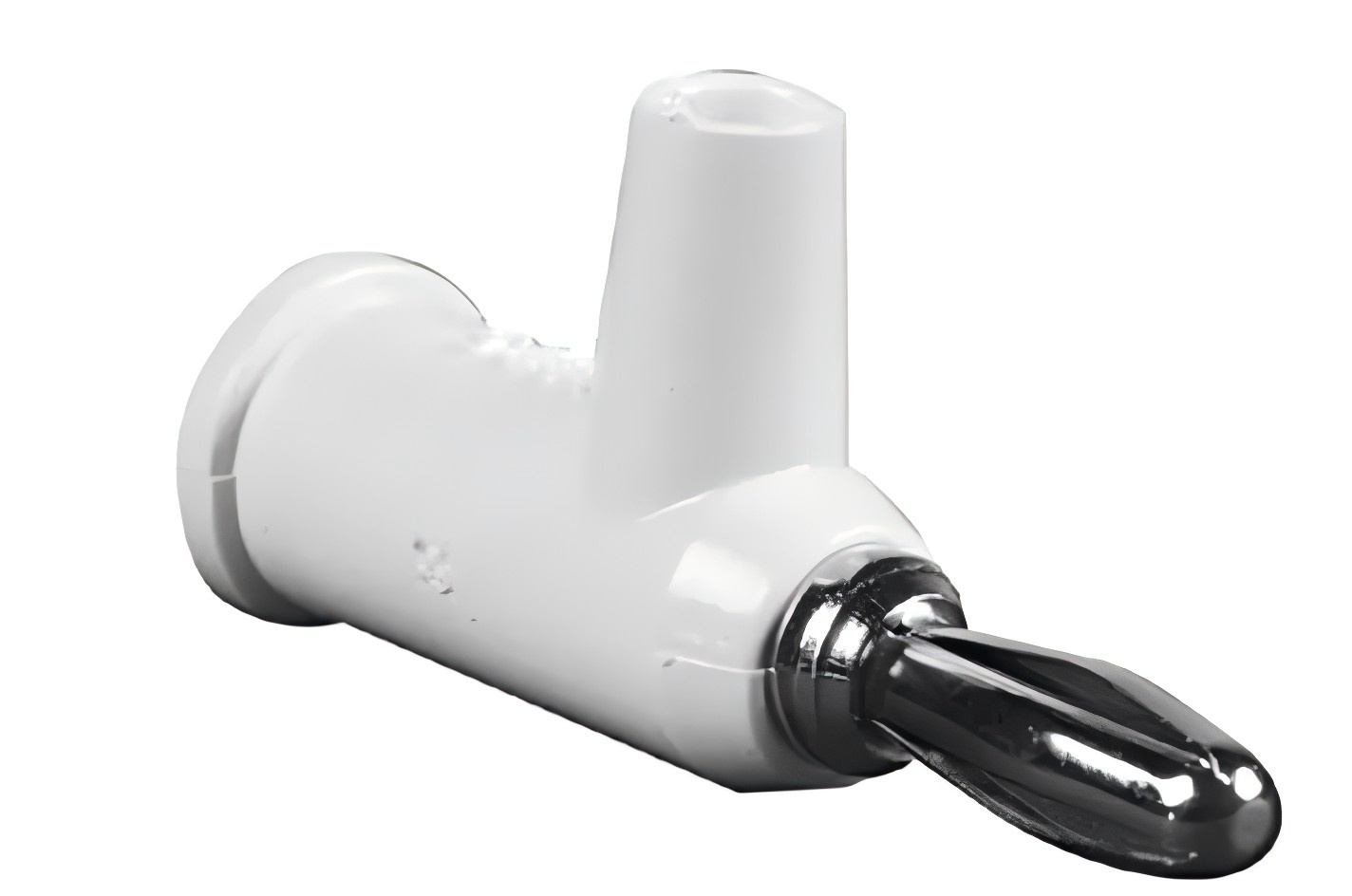 RS PRO White Male Banana Connectors, 4 mm Connector, 24A, 30 V ac, 60V dc, Nickel Plating