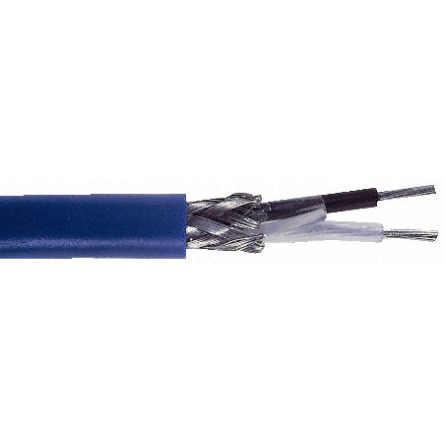 Belden, 9272 series Blue Twinaxial Cable, 6.2mm OD 152m, 78 Ω impedance