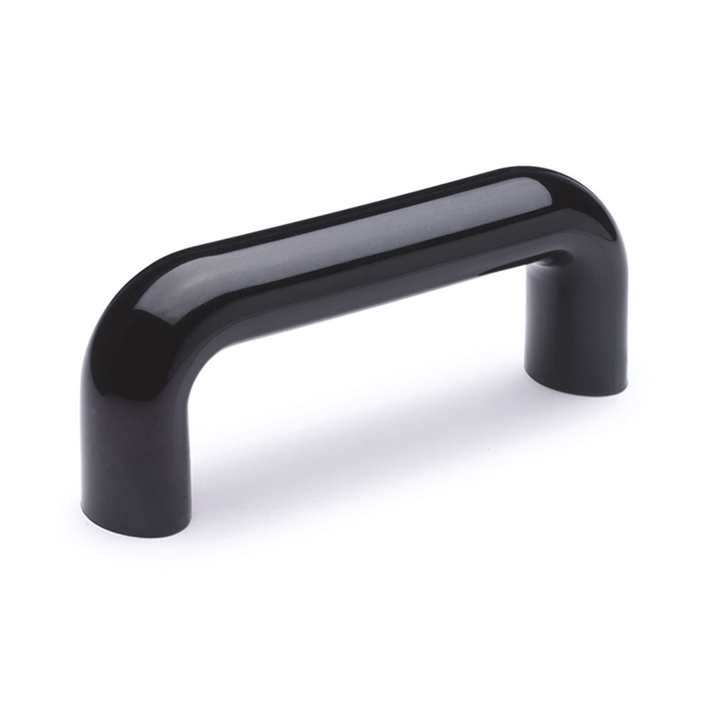 Elesa Gloss Black Brass Handle 62 mm Height, 30mm Width, 200mm Length