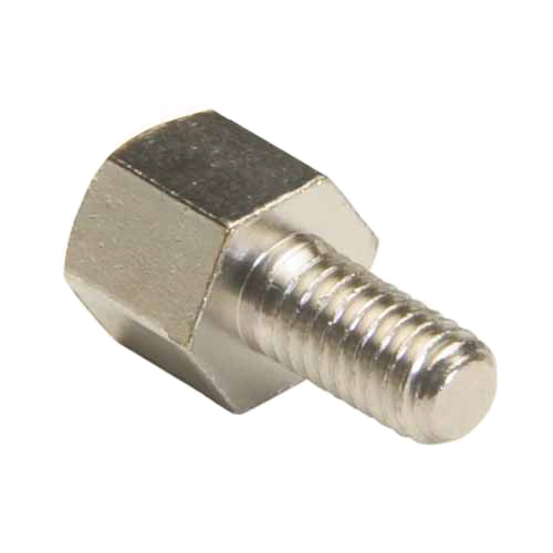 HARWIN Threaded Standoff, M3 x 0.5 Thread, 5mm Body, Brass, Male/Female, 6mm Stud