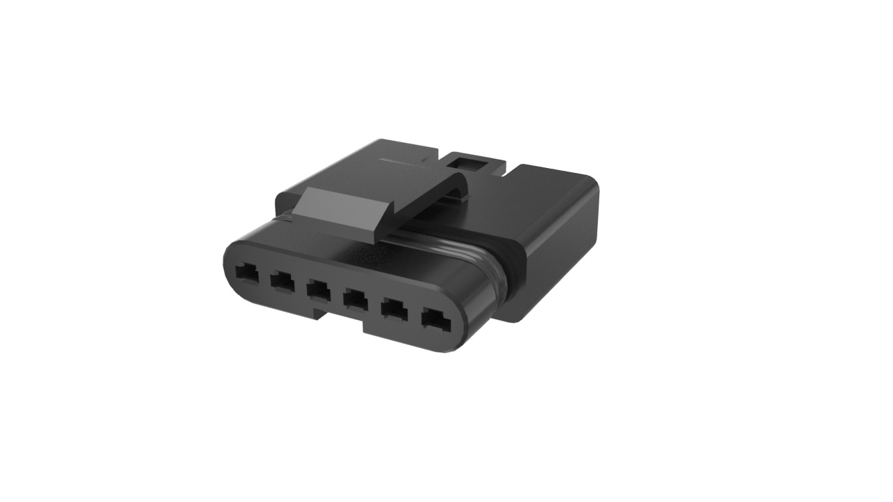 Amphenol Communications Solutions FLHS4100 Series Straight Wire Mount PCB Socket, 4-Contact, 1-Row, 2.5mm Pitch, Crimp