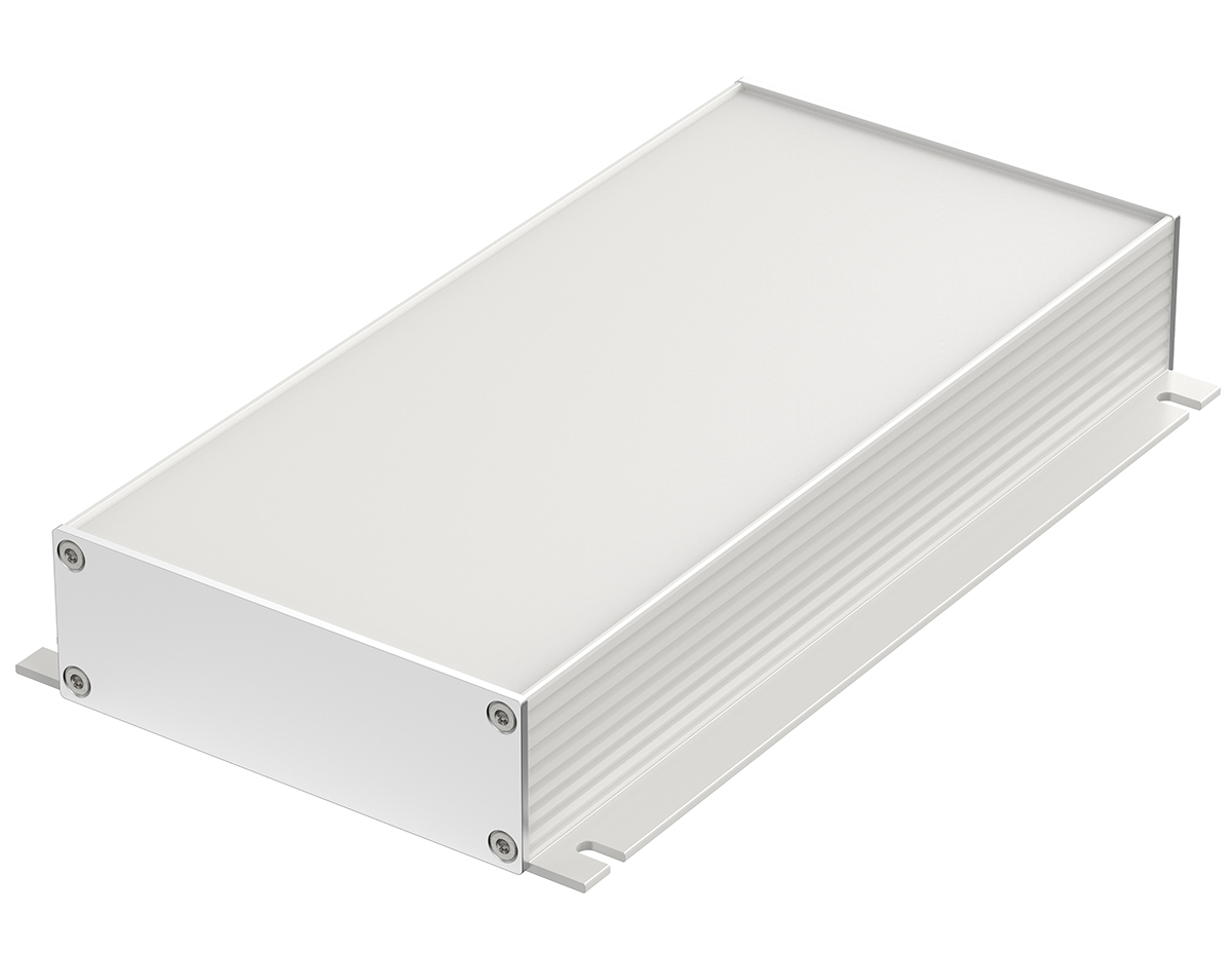 Bopla Filotec (Set) Series Aluminum (Anodized) Aluminium Enclosure, IP40, Flanged, Aluminum (anodized) Lid, 220 x 105 x