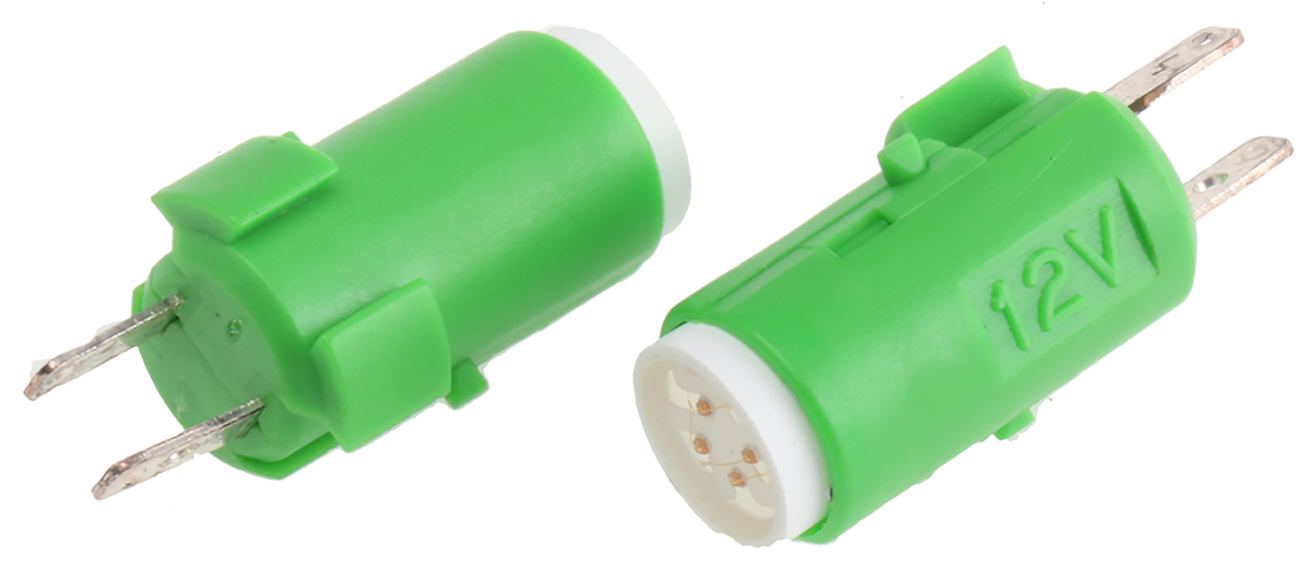Omron Green LED Indicator Lamp, 12V dc