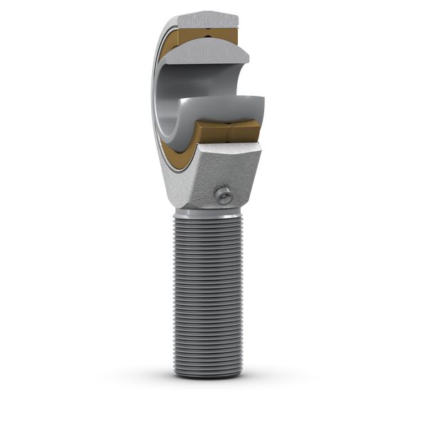 SKF SAKAC M8 Steel Rod End, 8mm Bore, 56mm Long, Metric Thread Standard, Male Connection Gender