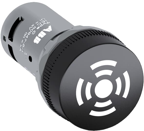 ABB Compact Series Panel Mount Buzzer, 24 V, 80dB at 1 m, IP20, IP66, IP67, IP69K, Single-Tone