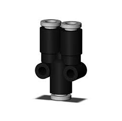 SMC KQ2 Series One-touch Fitting, Push In 6 mm to 6 mm, Push-in Connection Style, KQ2U06-99A-X35