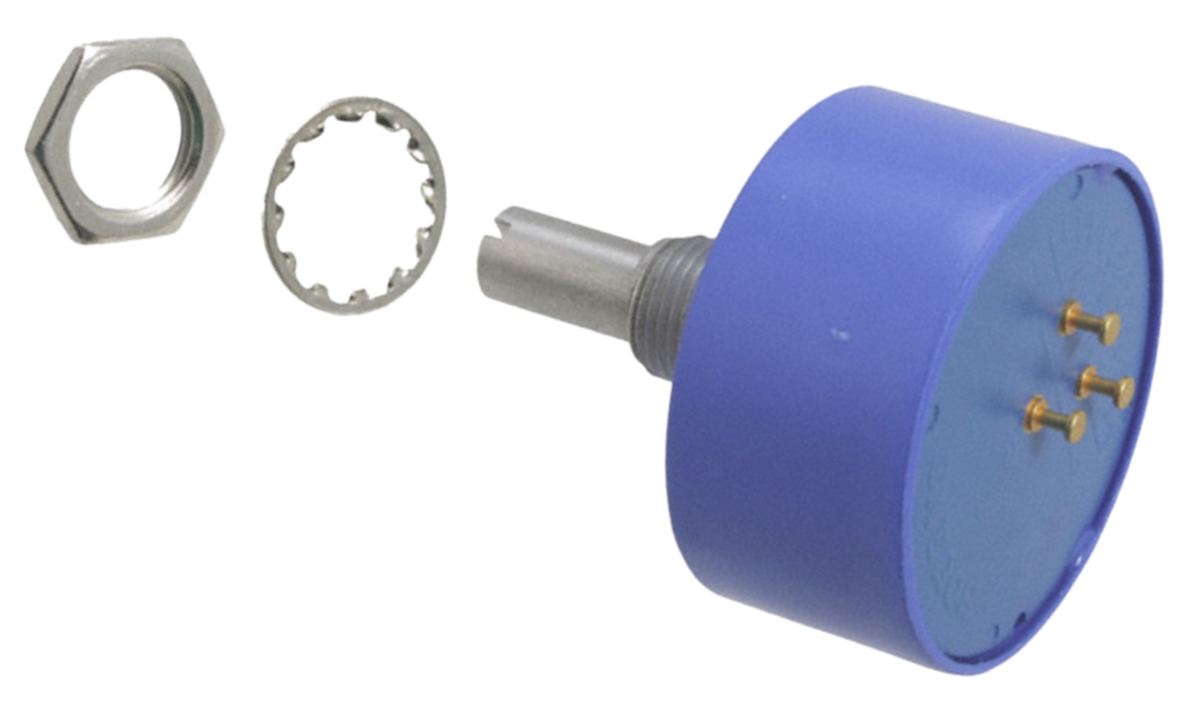 Bourns 6657 10kΩ Rotary Potentiometer Continuous-Turns 1-Gang Bushing Mount, 6657S-1-103