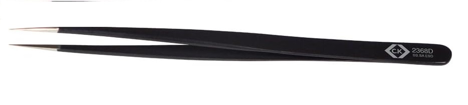 CK 140 mm, Stainless Steel, Pointed, ESD Tweezer