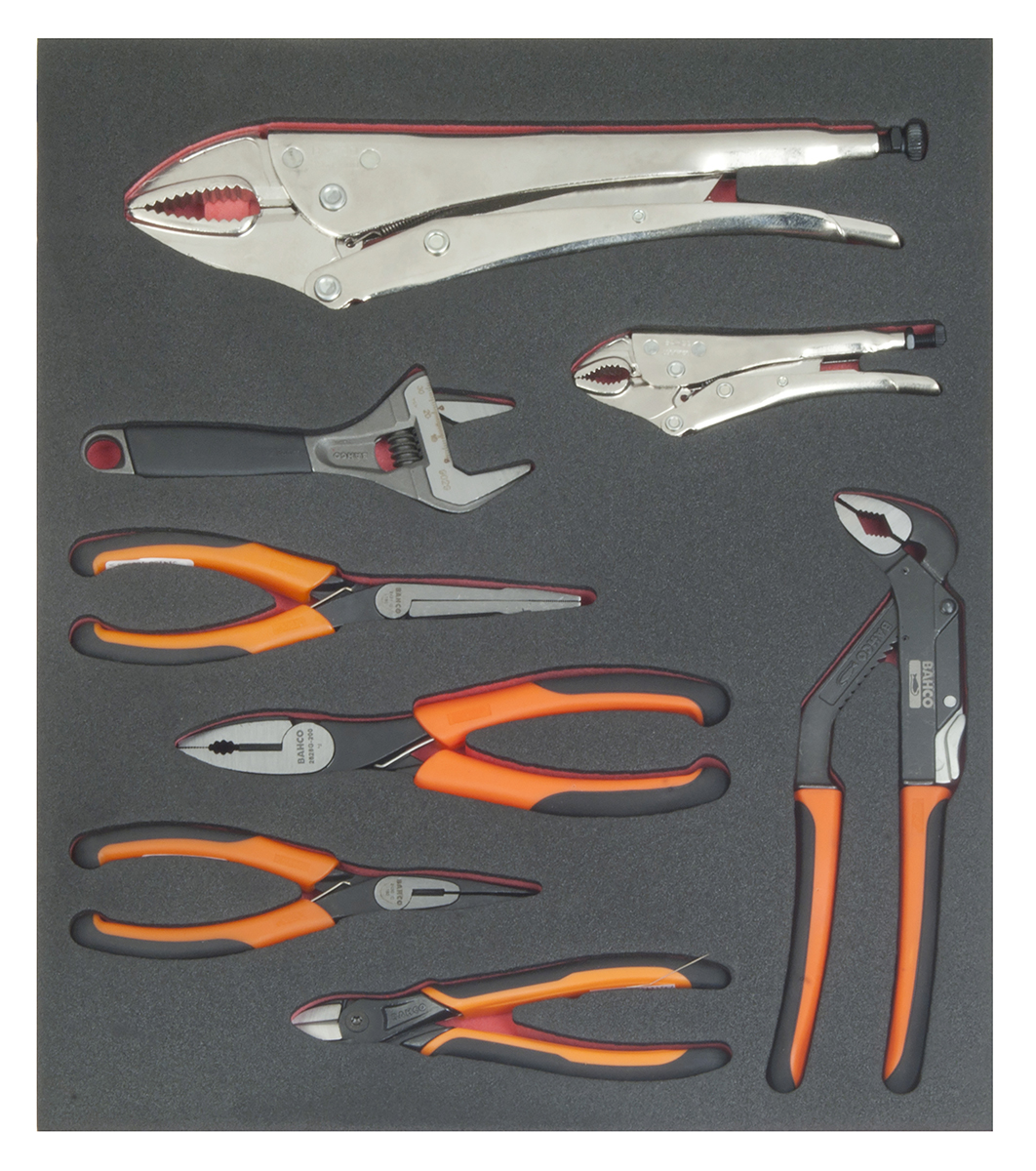 Bahco 8 Piece Maintenance Tool Kit with Foam Inlay