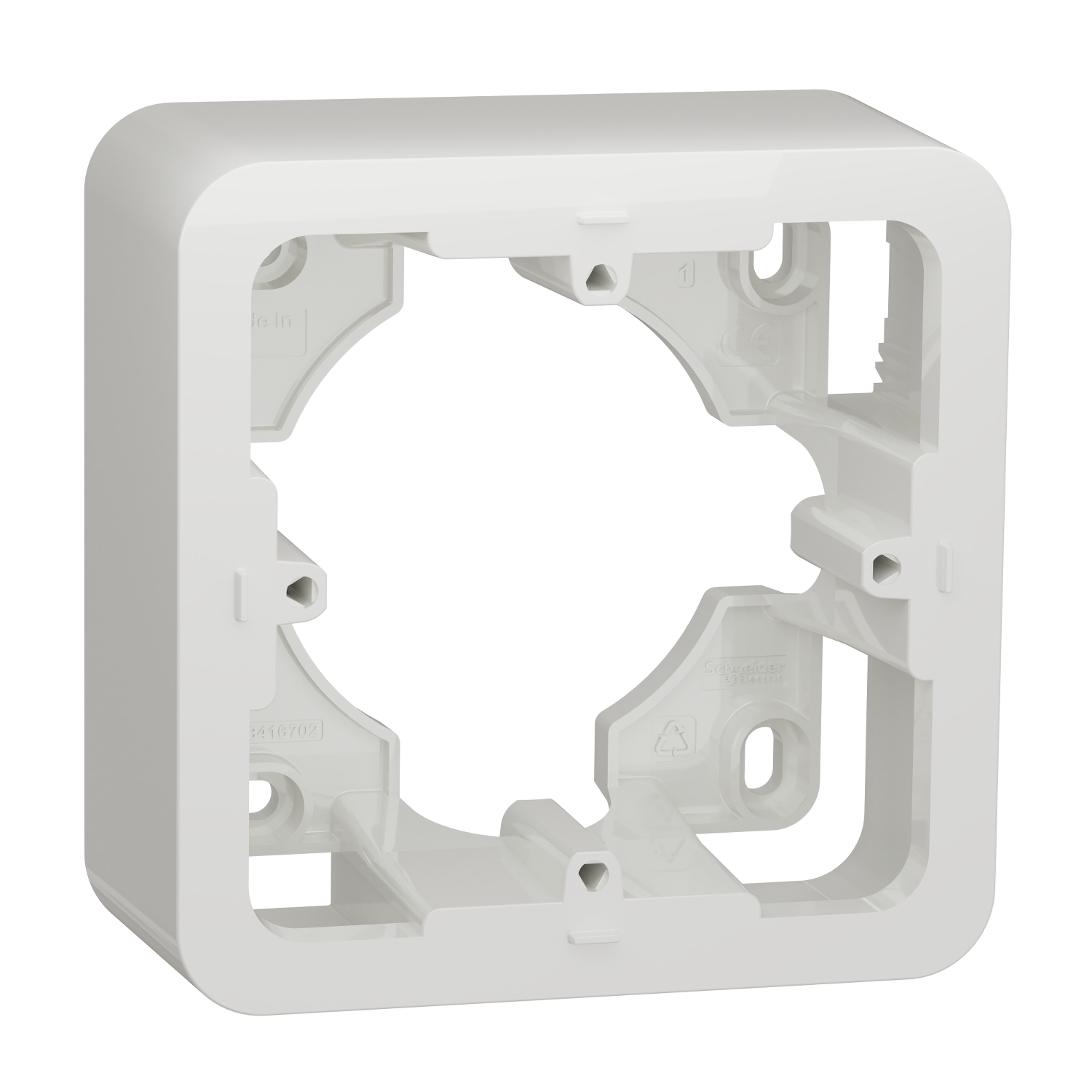 Schneider Electric Unica White ABS Back Boxes, IEC,  Surface Mount, 1 Gangs, 87 x 87 x 40mm