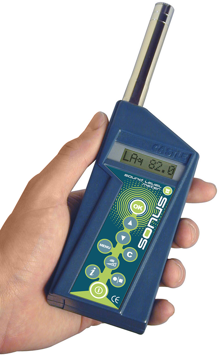 Castle Sonus GA116i Class 1 Sound Level Meter, 35dB to 140dB, 20kHz max