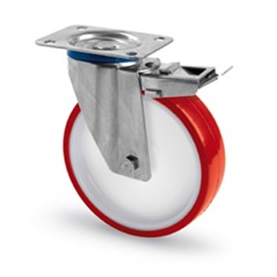 RS PRO Swivel Castor Wheel, 120kg Capacity, 100mm Wheel