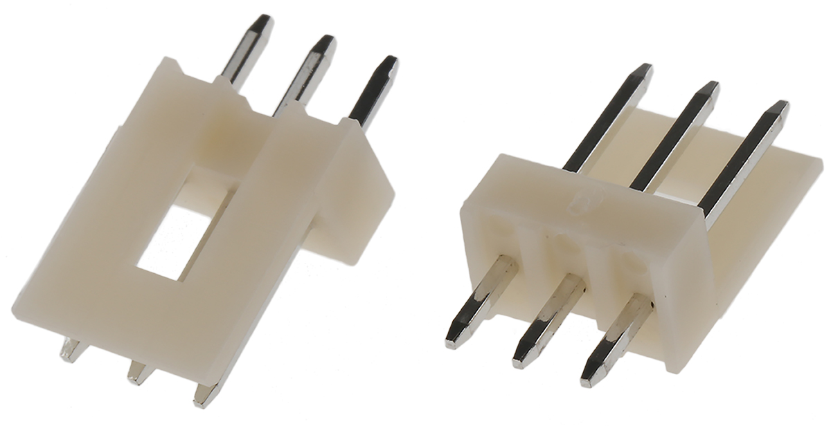 TE Connectivity EI Series Straight Through Hole PCB Header, 3 Contact(s), 2.5 mm Pitch, 1 Row, Shrouded
