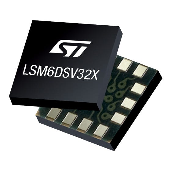 STMicroelectronics 6-Axis Surface Sensor 1.71 V 3.6 V, I2C, MIPI I3CSM, SPI, LGA-14L, 14-Pin