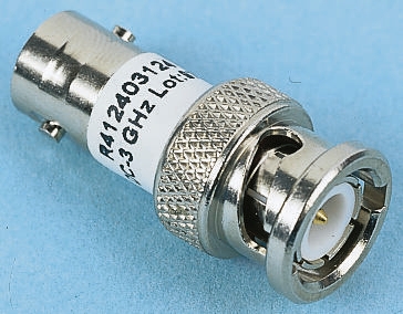Radiall 50Ω RF Attenuator Straight BNC Connector BNC Plug to BNC Socket 3dB, Operating Frequency 3GHz