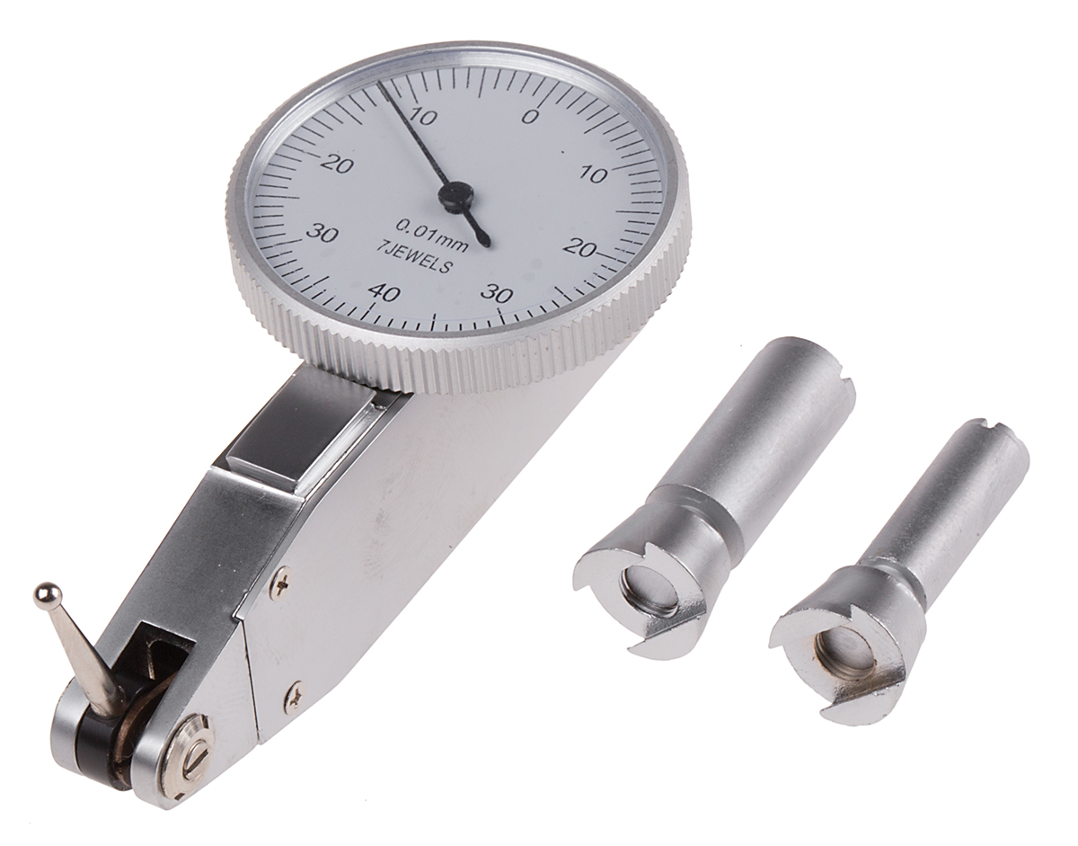 RS PRO Metric DTI Gauge, +/-0.4mm Max. Measurement, 0.01 mm Resolution, 0.01 mm FSD Accuracy