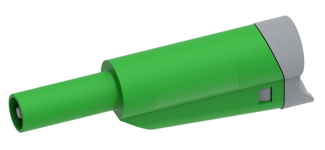 Electro PJP Green Male Banana Plug, 4 mm Connector, Screw Termination, 36A, 1kV, Nickel Plating