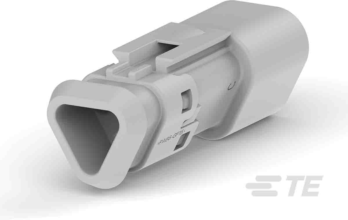 Deutsch, DEUTSCH DT Automotive Connector Socket Grey Cable Mount 3 Way, Screw Termination DT04-3P-TE81 / 2-2303813-1