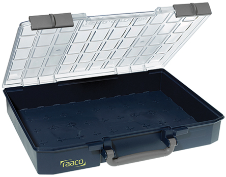 Raaco Blue PC, PP, Adjustable Compartment Box, 79mm x 413mm x 330mm