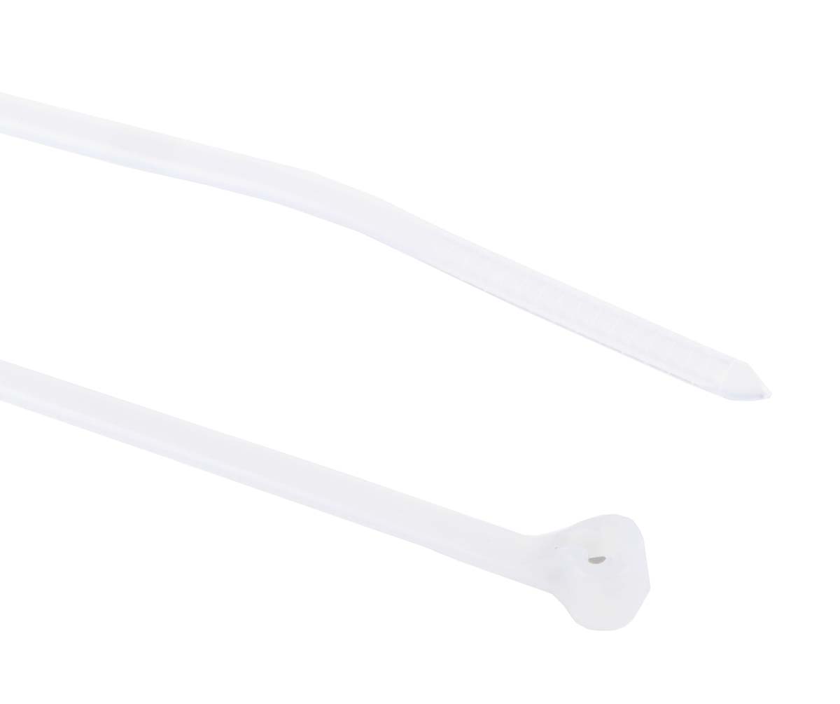 Thomas & Betts Cable Ties, 91.95mm x 2.29 mm, Natural Nylon, Pk-100