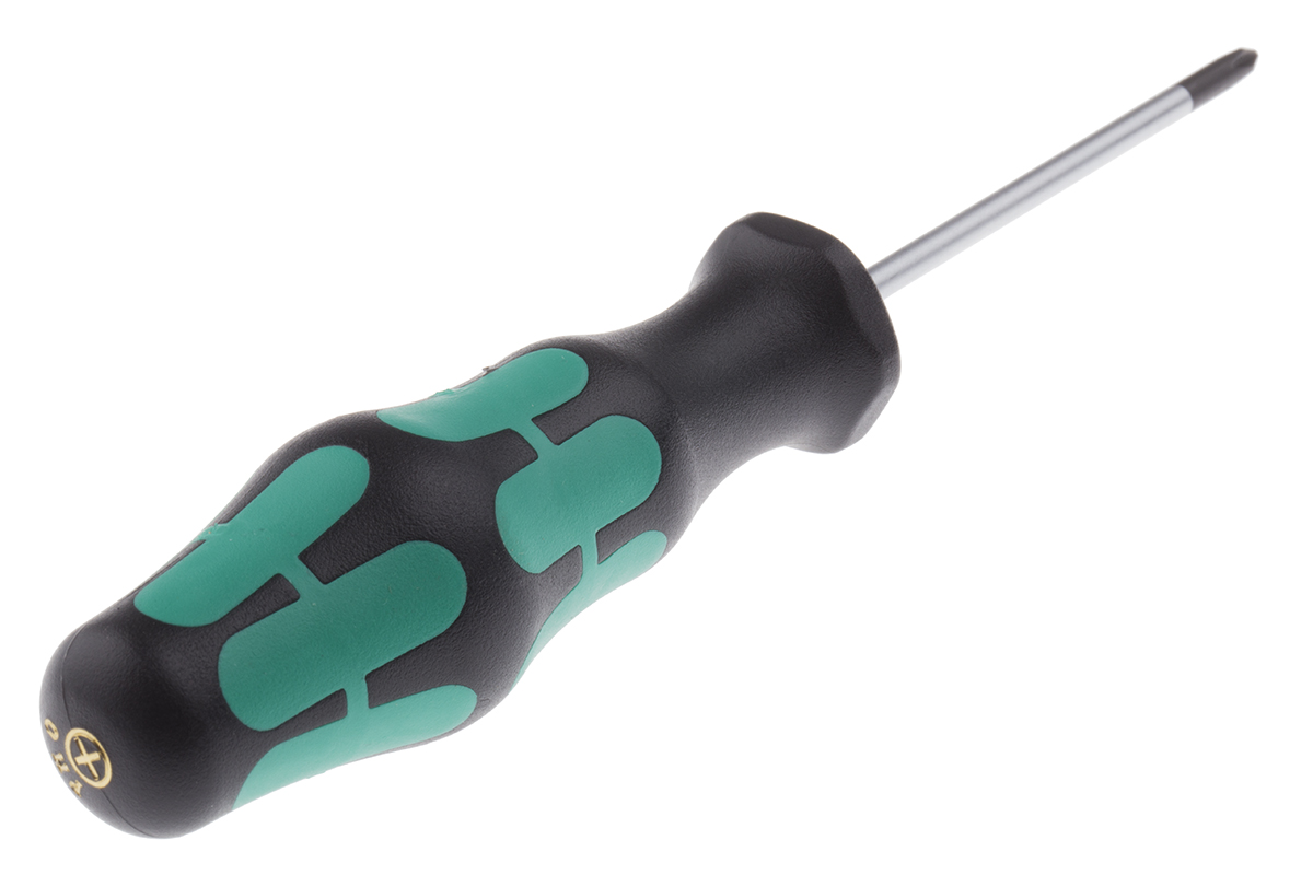 Wera Phillips  Screwdriver, PH0 Tip, 60 mm Blade, 141 mm Overall