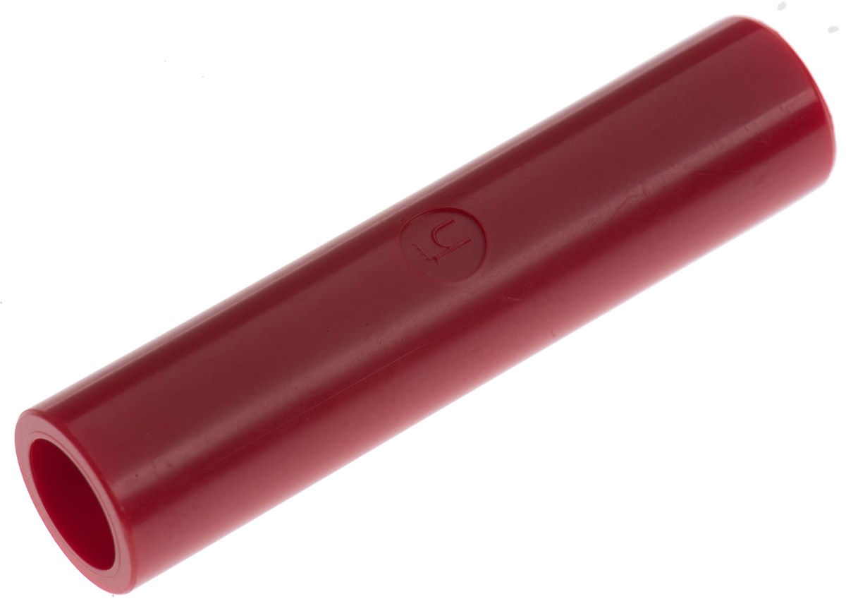 Hirschmann Red, Female Banana Coupler With Brass contacts and Nickel Plated - Socket Size: 4mm