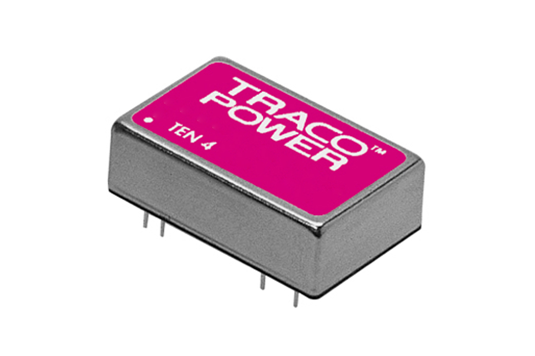 TRACOPOWER TEN 4 DC-DC Converter, ±12V dc/ ±165mA Output, 9 → 36 V dc Input, 4W, PCB Mount, +75°C Max Temp -40°C