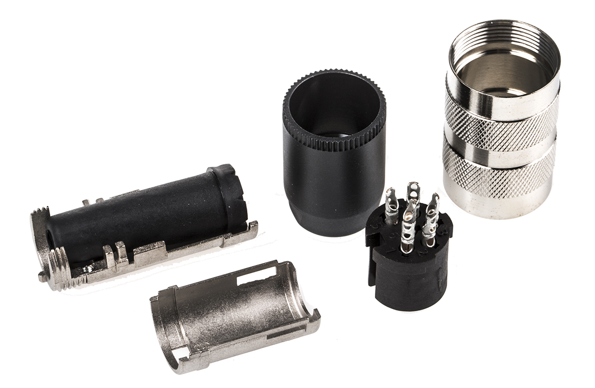 Amphenol Industrial, signalmate C091 6 Pole M16 Din Socket, 5.0A, 300 V IP40, Screw On, Cable Mount