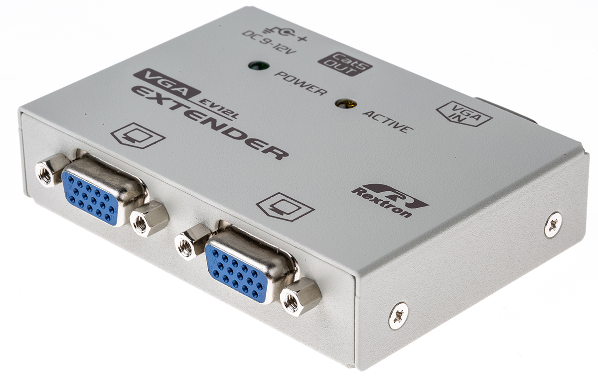 NewLink 2 Port VGA over CATx Extender Pair 150m, 1280 x 800 Maximum Resolution