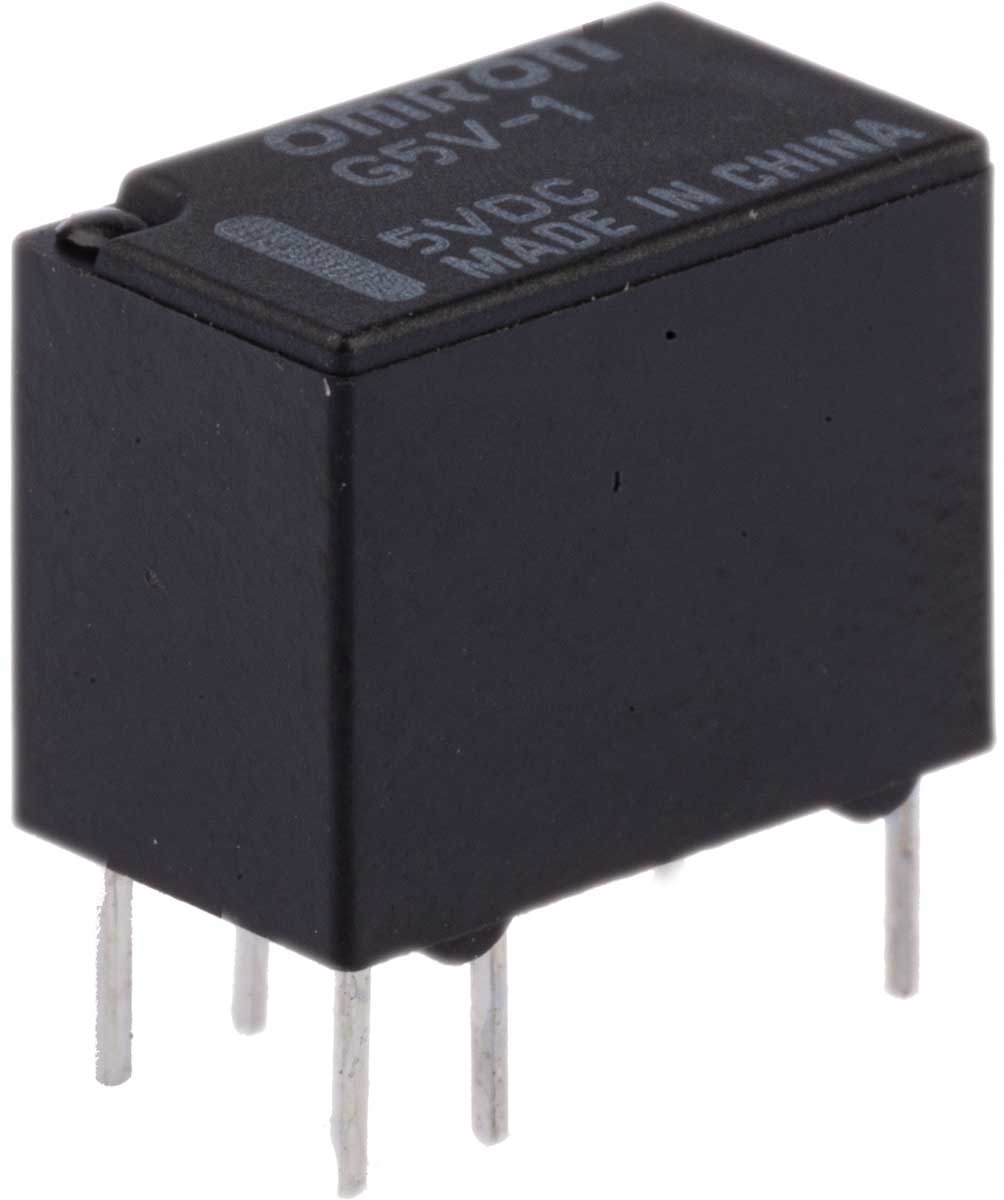 Omron PCB Mount Signal Relay, 5V dc Coil, 2A Switching Current, SPDT