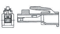 TE Connectivity, AMP Universal Power Male Connector Housing, 4mm Pitch, 18 Way, 3 Row