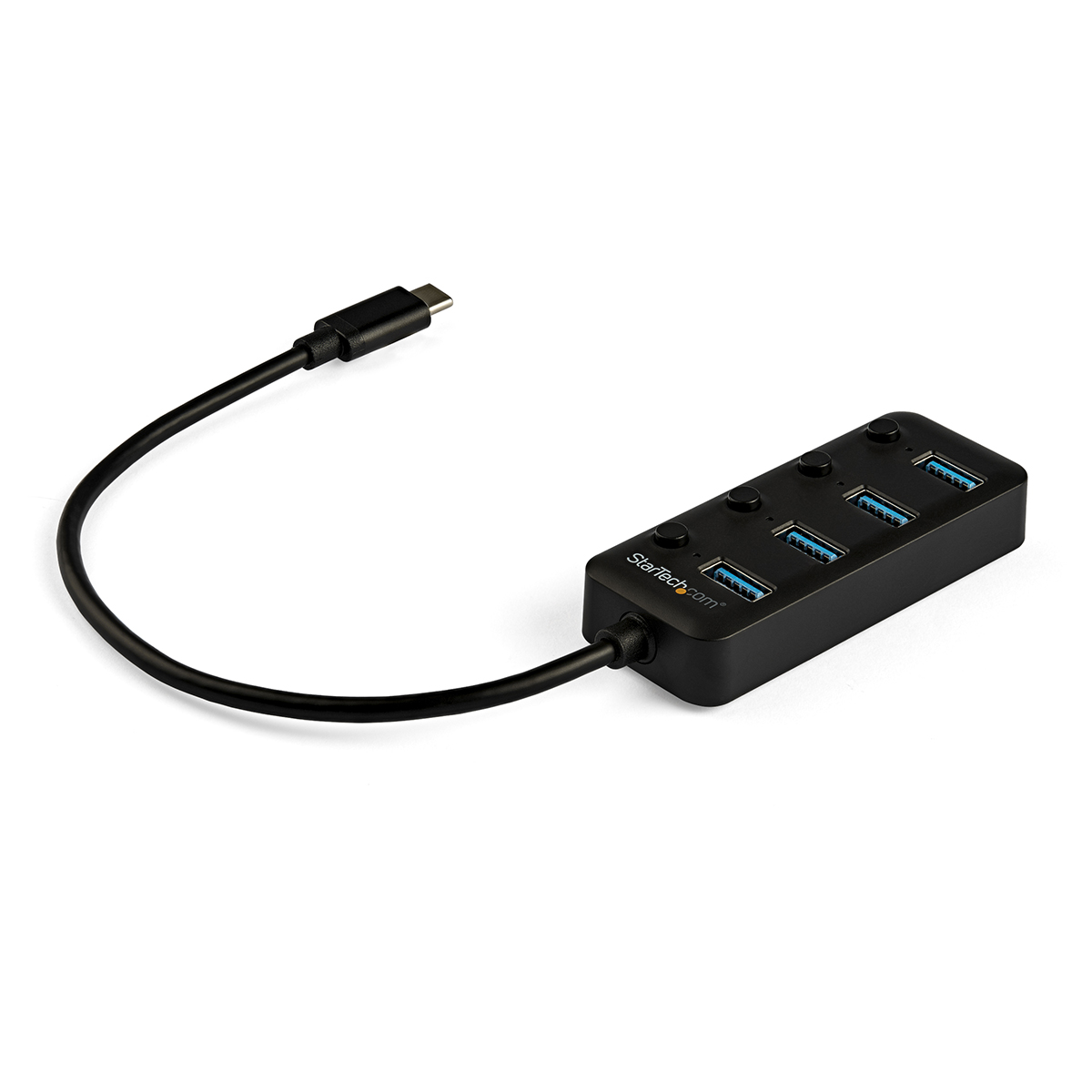 StarTech.com 4 Port USB 3.0 USB A  Hub, USB Bus Powered, 85 mm x 34.9 mm x 1.9cm