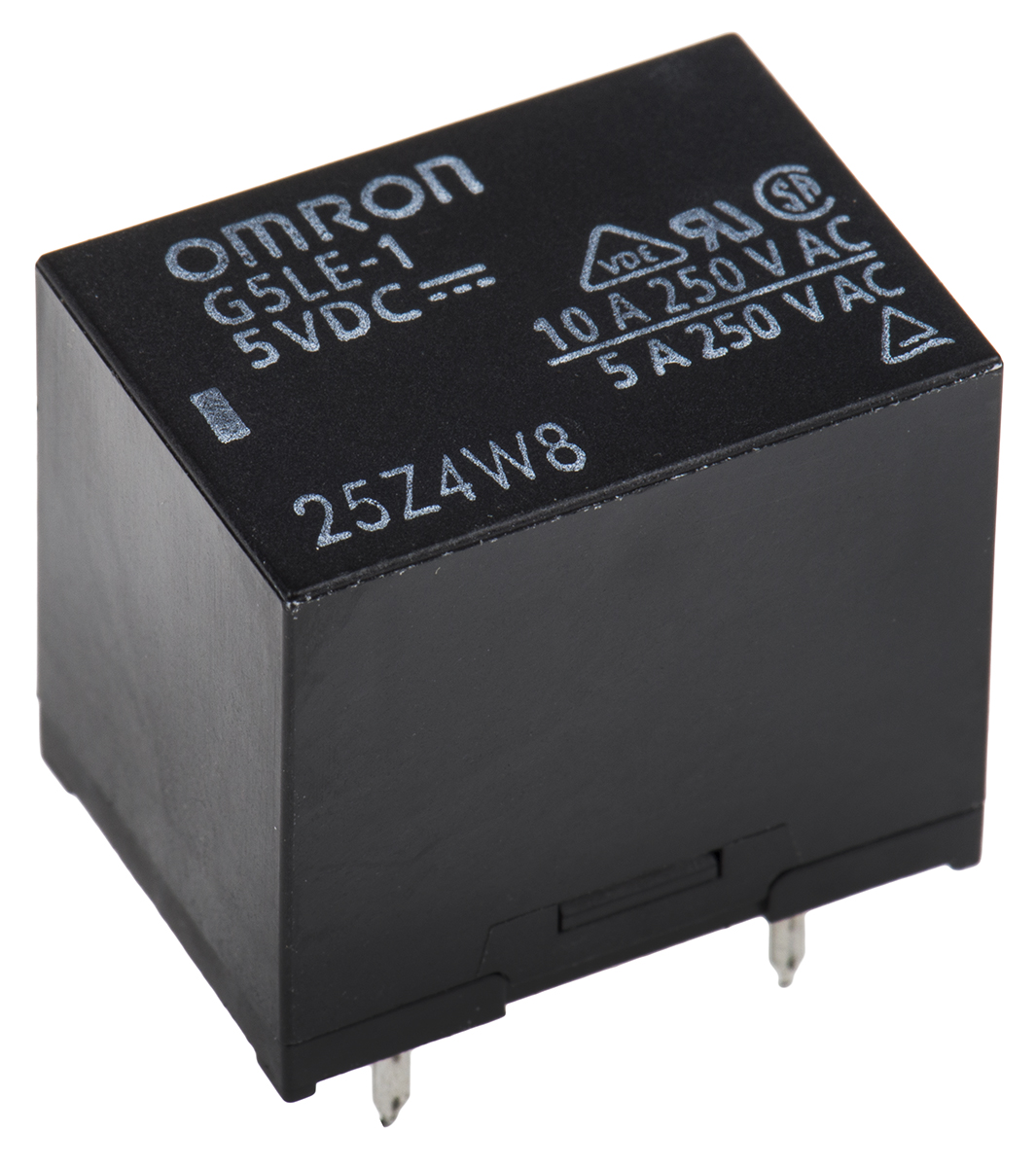 Omron PCB Mount Power Relay, 5V dc Coil, 10A Switching Current, SPDT