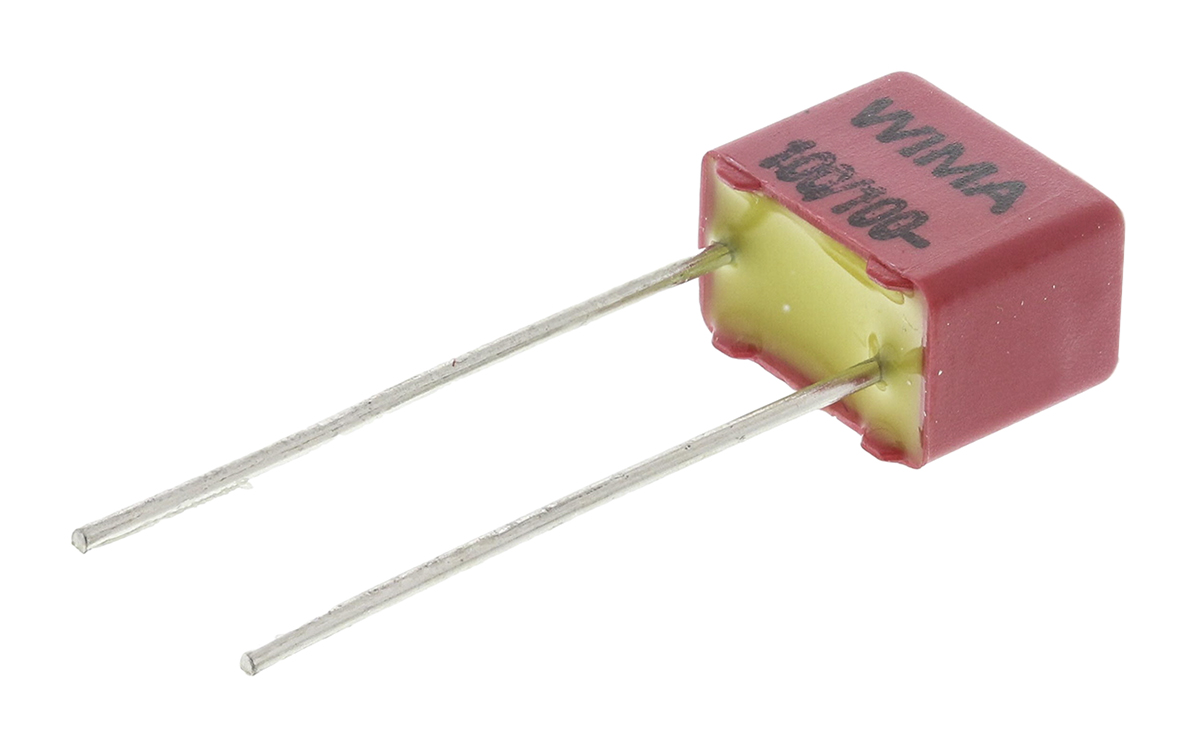 WIMA FKP2 Polypropylene Film Capacitor, 63 V ac, 100 V dc, ±5%, 100pF, Through Hole