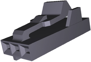TE Connectivity 3-Way IDC Connector Socket for Cable Mount, 1-Row