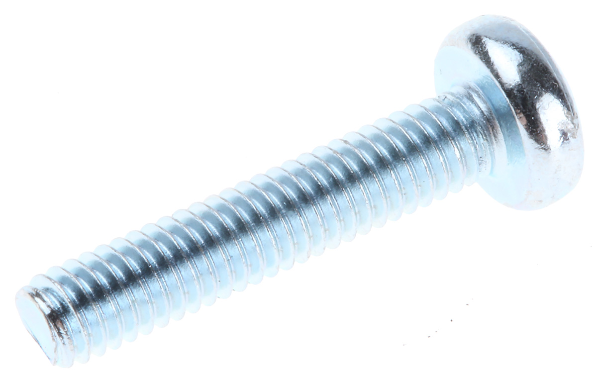 RS PRO Torx M4 Pan Steel Machine Screws x 20.0mm