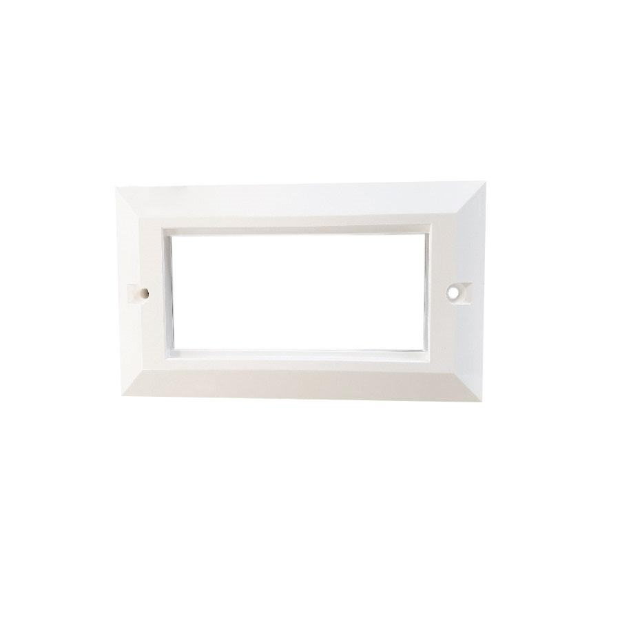 HellermannTyton Connectivity HTC Series, Cat6, Cat6a Double Gang 86 x 146 Faceplate