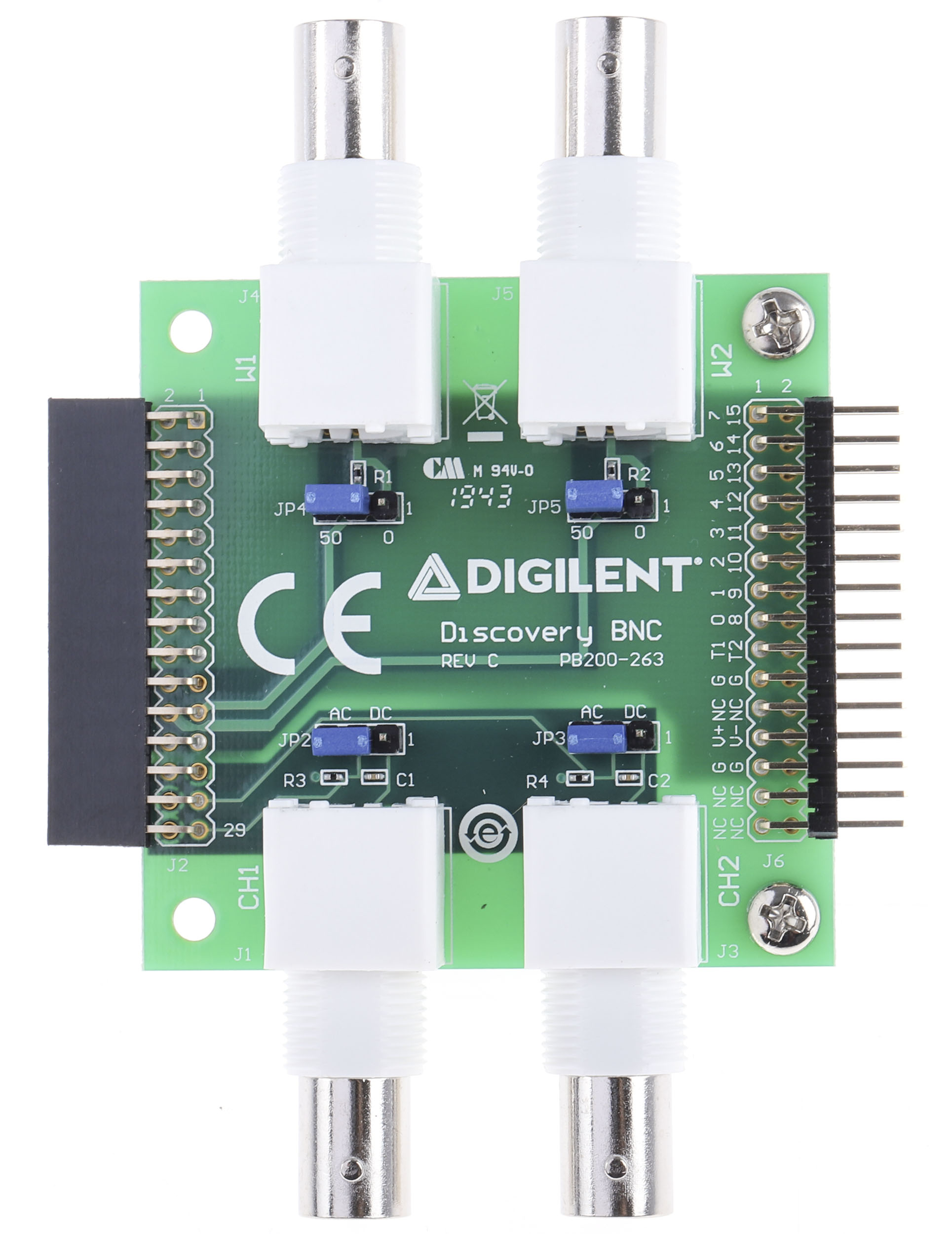 Digilent 410-263 BNC Adapter Board for Use with Analog Discovery 2