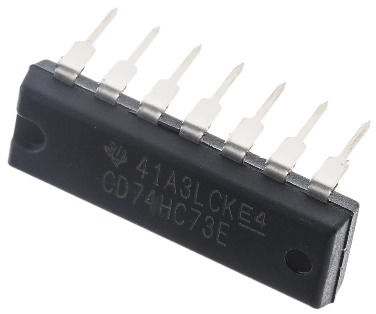 Texas Instruments CD74HC73E Dual JK Type Flip Flop IC, 14-Pin PDIP