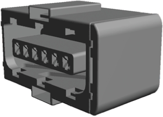 TE Connectivity, Micro Timer II Automotive Connector Socket Black Cable Mount 6 Way 1473284-1