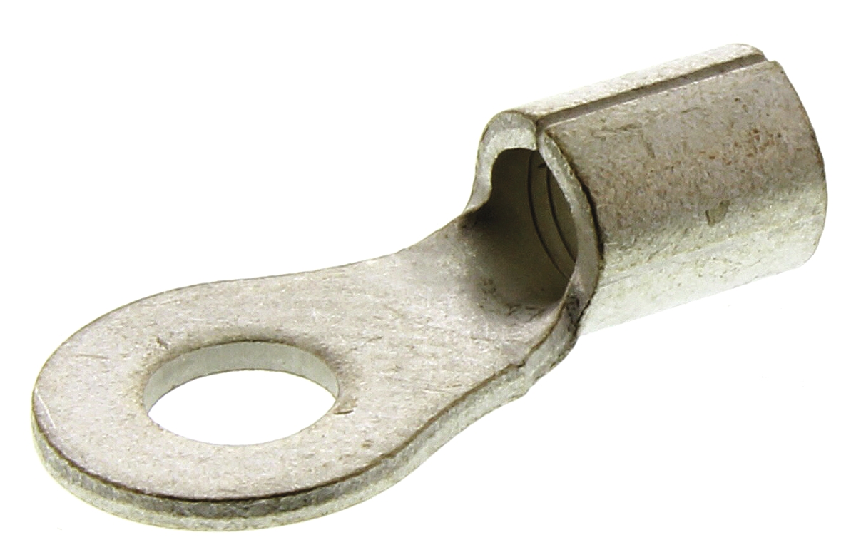 TE Connectivity, SOLISTRAND Uninsulated Ring Terminal, M4 Stud Size, 2.6mm² to 6.6mm² Wire Size