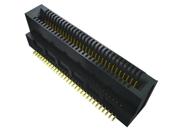 Samtec MEC8-DV Series Vertical Male Edge Connector, Surface Mount, 60-Contacts, 0.8mm Pitch, 2-Row